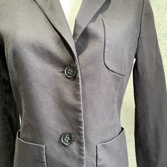 Theory Womens Black Blazer Size 2 - Picture 2 of 8